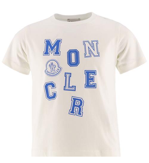 Moncler T-shirt - Hvid m. Blå