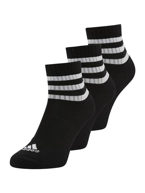 ADIDAS PERFORMANCE Sportssokker '3-Stripes Cushioned Sportswear Low-Cut 3 Pairs'  sort / hvid
