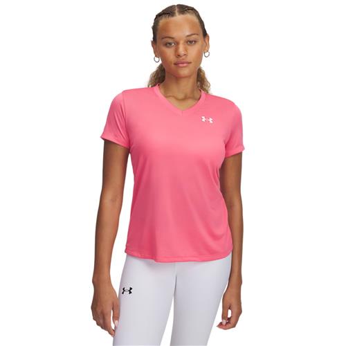 UNDER ARMOUR Funktionsbluse  pink / hvid
