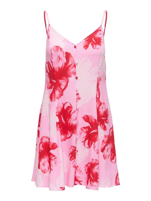ONLY Kjole 'ONLRilla'  lyselilla / rød / offwhite