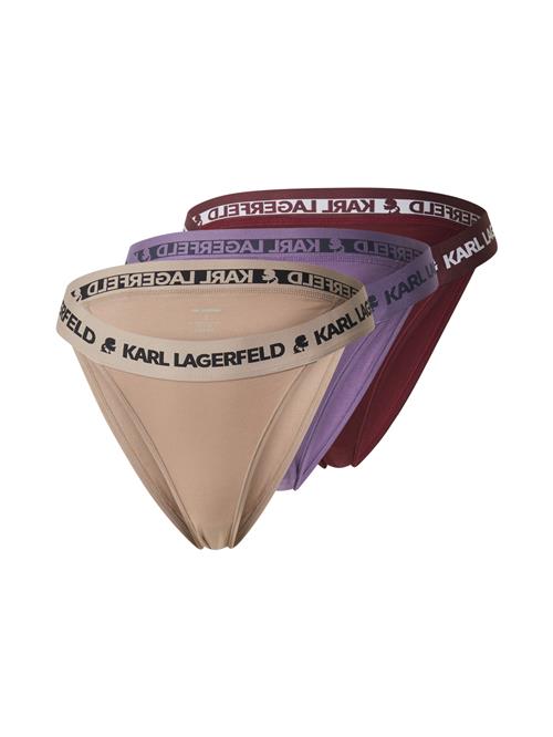Karl Lagerfeld Slip  mørkebeige / lilla / kirsebærsrød / sort