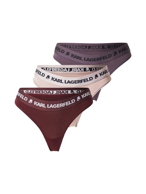 Karl Lagerfeld String  lysebeige / bær / mørkerød / sort
