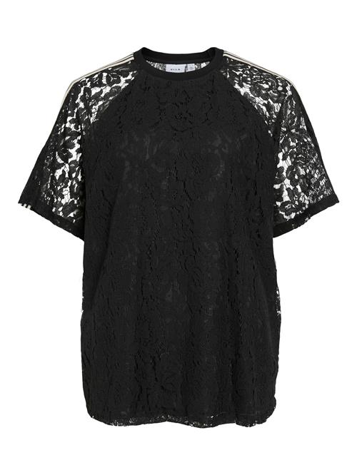 VILA Bluse 'VIOline'  sort / offwhite