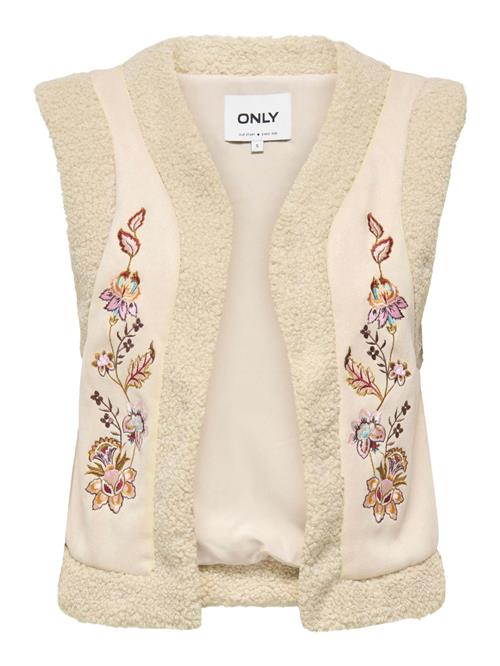 ONLY Vest 'ONLFrida'  beige / mørkebrun / sennep / lyserød