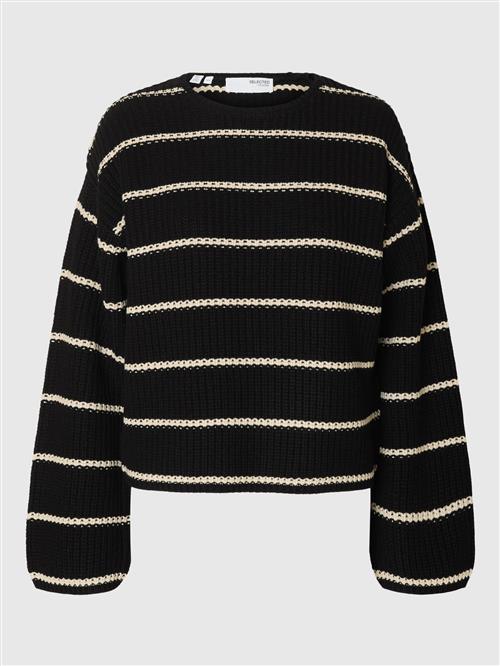 SELECTED FEMME Pullover  creme / sort