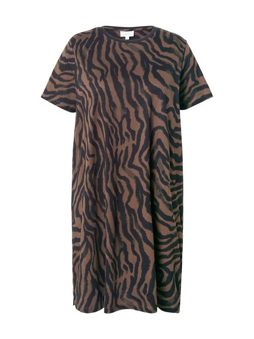 ONLY Carmakoma Kjole 'CARLulu'  khaki / oliven / sort