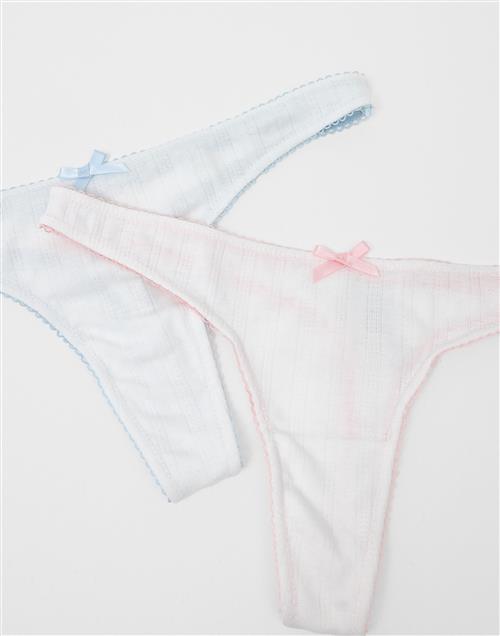 Nelly - Hvid - Tiny Dreamy 2-Pack Thong
