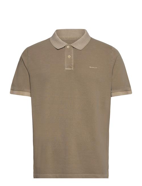 Sunfaded Pique Ss Rugger GANT Khaki