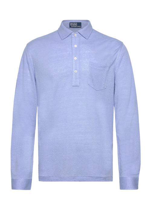 Linen Pique-Lsl-Psh Polo Ralph Lauren Blue