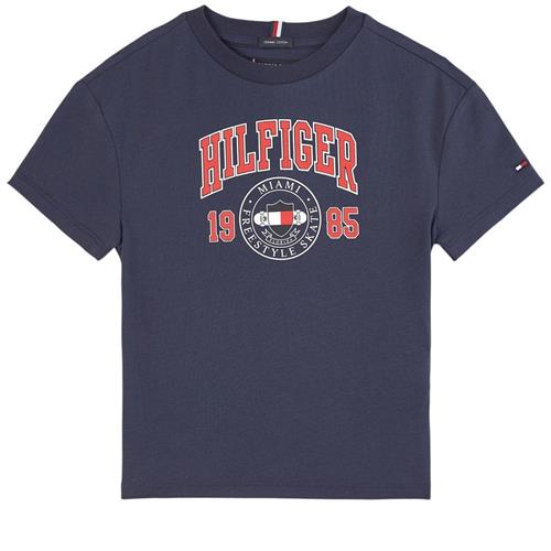 Tommy Hilfiger Logo T-shirt Navyblå 4 Y  Marineblå  4 år  mand