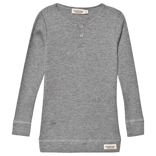 MarMar Copenhagen Rib T-shirt Gråmeleret 2 Y  Grå  2 år  Unisex