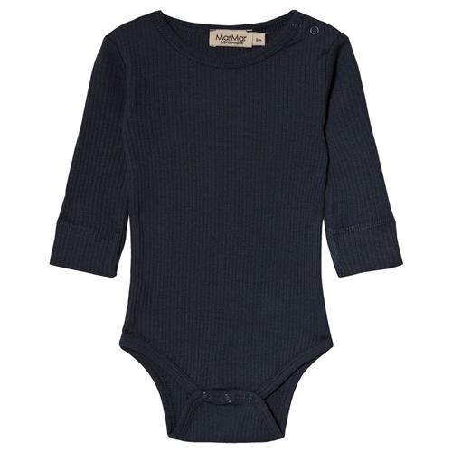 MarMar Copenhagen Rib Babybody Navyblå 6 Months    6 måneder  Unisex