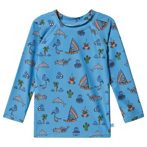 Småfolk UV50 Langærmet T-shirt og Sea World World Sky Blue 56 cm    56 cm  mand