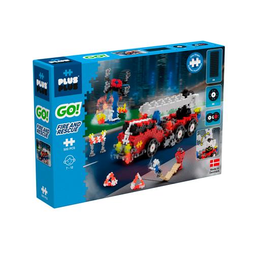 Plus-Plus Plus-Plus© Go! Fire and Rescue Byggesæt One Size  Blå  One Size  Unisex