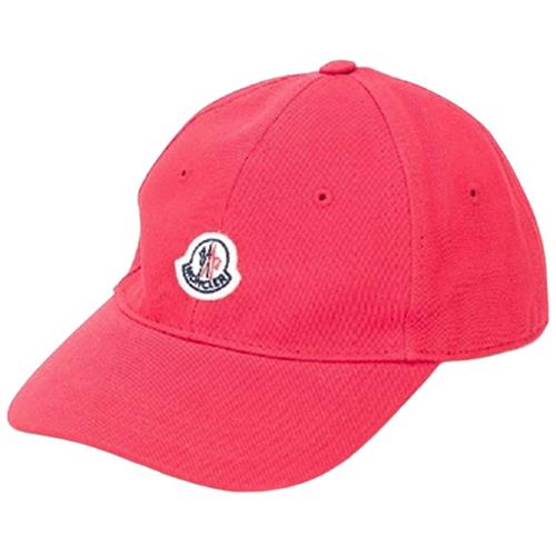 Moncler Logo Baseballkasket Lyserød 52 cm  Rød  52 cm  mand