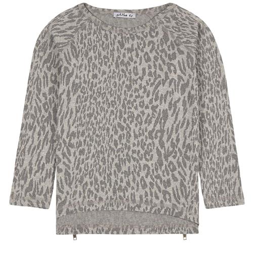 Petitbo Loui Leopard Print T-shirt Grå 6 Y    6 år  kvinde