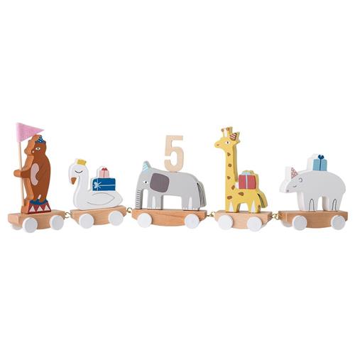 Bloomingville Birthday Train Dekoration Brun Stroller      Unisex