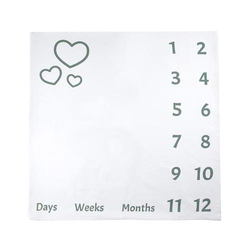 Buddy & Hope Tæppe Med Kalender Hvidt One Size      Unisex