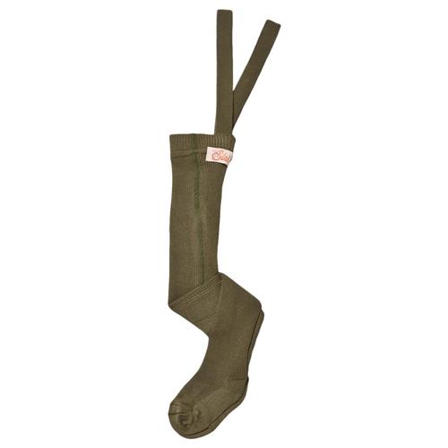 Silly Silas GOTS Strømpebukser Olive  6-12 Months  Grøn  6-12 måneder  unisex