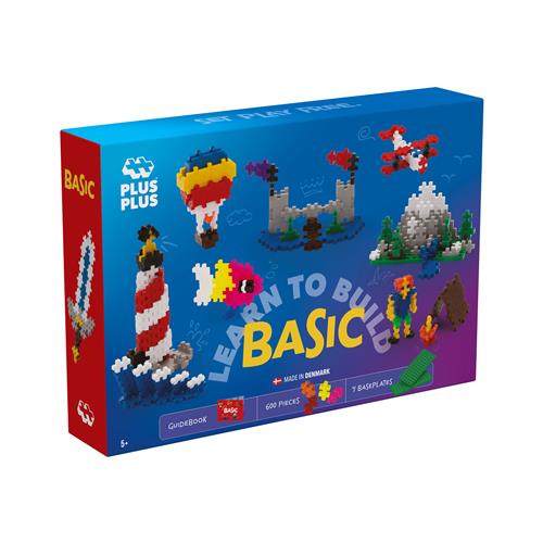 Plus-Plus Learn to Build - Basic - 600 pcs One Size  Blå  One Size 5 Y+ unisex