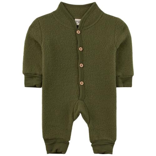 Kuling Wool Fleece Heldragt Moss Green 74/80 cm  Grøn  74/80 cm  Unisex