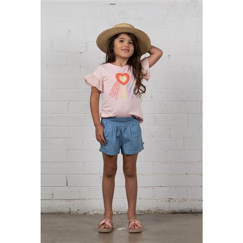 Hootkid Denim Short Blåt 1 Y    1 år  kvinde