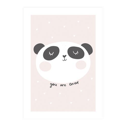 XO Posters Poster You Are Loved 50 x 70 cm  Lyserød  50 x 70 cm  Unisex