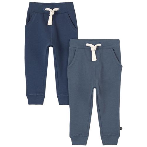 Minymo 2-pak Basic Sweatpants Blå 86 cm    86 cm  mand