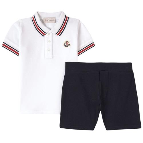 Moncler Top Og Shorts-set Hvid 2 Y  Hvid  2 år  mand