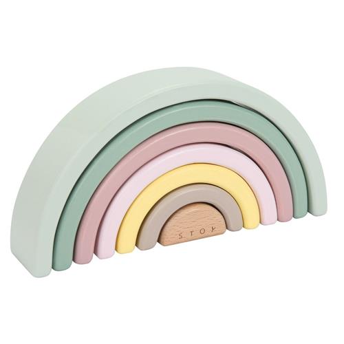 Stoy FSC 100 Regnbue Stablelegetøj 1-2 Y WoodenToys     Unisex