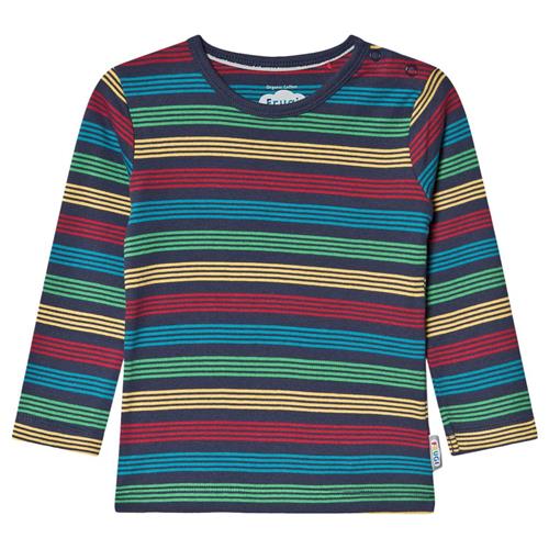 Frugi Favorite T-shirt Tobermory Rainbow Stripe 0-3 months    0-3 måneder  Unisex
