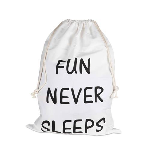 JOX Fun Never Sleeps Opbevaringspose Hvid One Size    One Size  Unisex