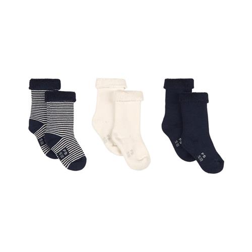 Petit Bateau 3-pak Strømper Navyblå 6 months      Unisex