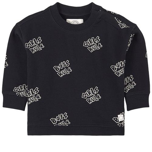 Sproet and Sprout Rules Print Sweatshirt Sort 12 months    12 måneder  Unisex