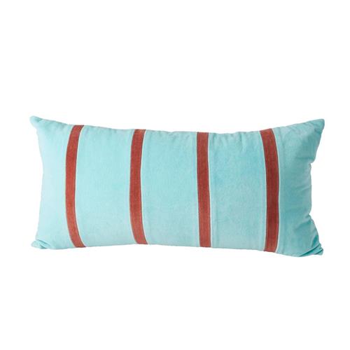 RICE A/S Medium Stribet Pude Mynte One Size      Unisex