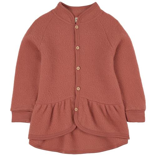 Kuling Uldfleecejakke Burnt Pink 62/68 cm  Lyserød  62/68 cm  kvinde