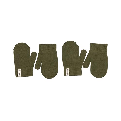 Kuling Magic 2-pak Vanter I Uld Mosgrøn 6-8 Y Wool Grøn  6-8 år  Unisex