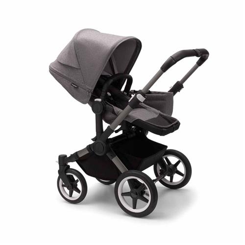 Bugaboo Donkey 5 Mono Komplet Klapvogn Graphite/Grey Melange Stroller      Unisex