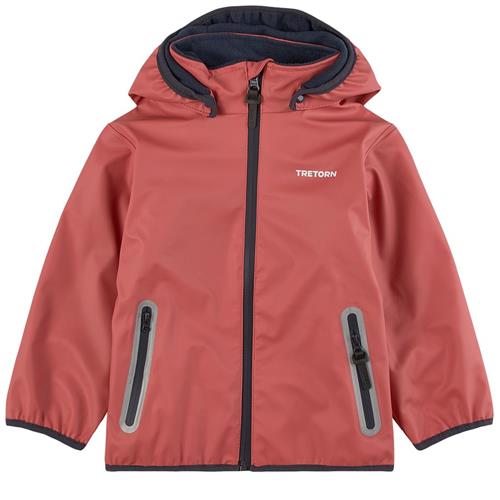 Tretorn Aktiv Fleece Regnjakke Dusty Cedar 86/92 cm  Lyserød  86/92 cm  Unisex