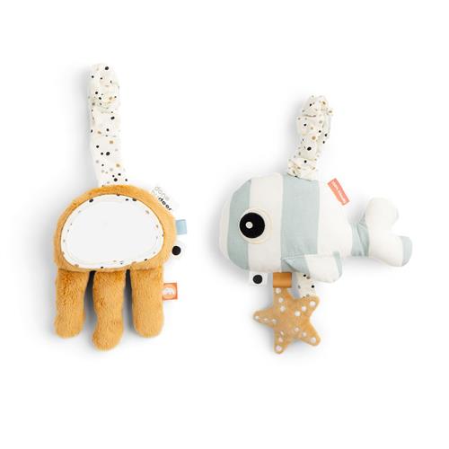 Done by Deer Sea friends To Go Aktivitetslegetøj Blå Stroller      Unisex