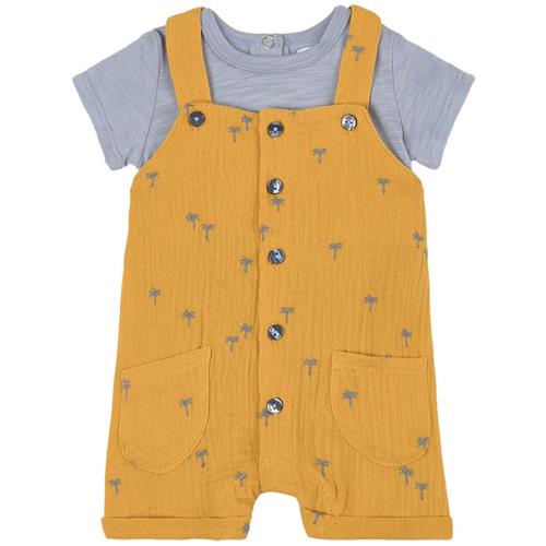 Absorba Mønstret Overalls Sat Gul 1 months  Gul  1 måneder  mand