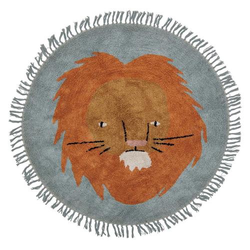Se Bloomingville Leroy Tæppe Blåt One Size      unisex ved Babyshop