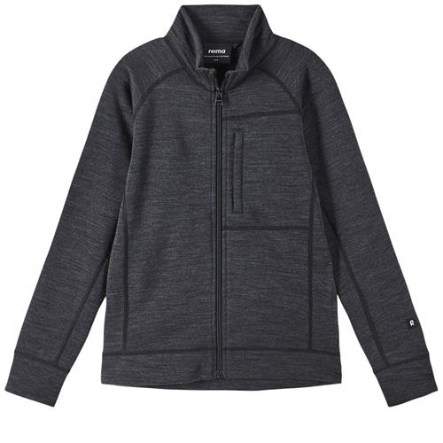Reima Mahti Uldsweater Sort Melange 116 cm  Sort  116 cm  mand