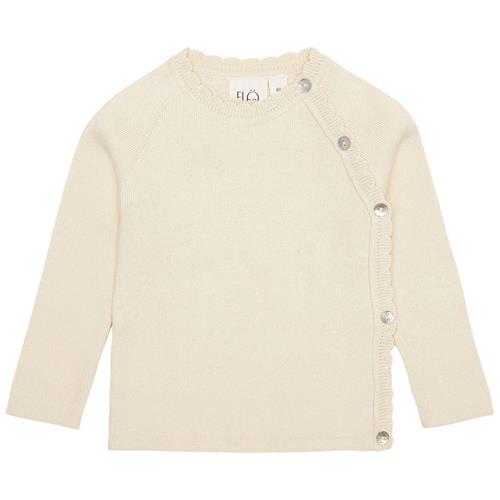 Flöss Kaya Strikket Trøje Soft White 68 cm  Creme  68 cm  Unisex