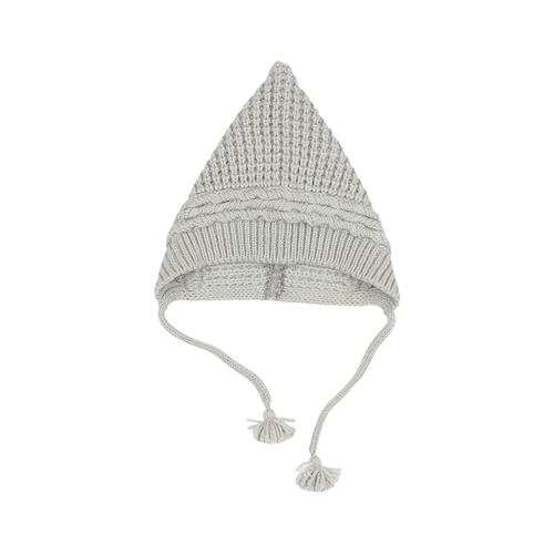 búho Strikket Babyhue Grå 12-24 Months  Grå  12-24 måneder  Unisex