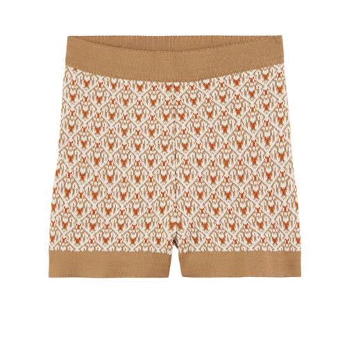 Paade Mode Intarsiat Shorts Cannoli White 10 Y  Beige  10 år  Unisex
