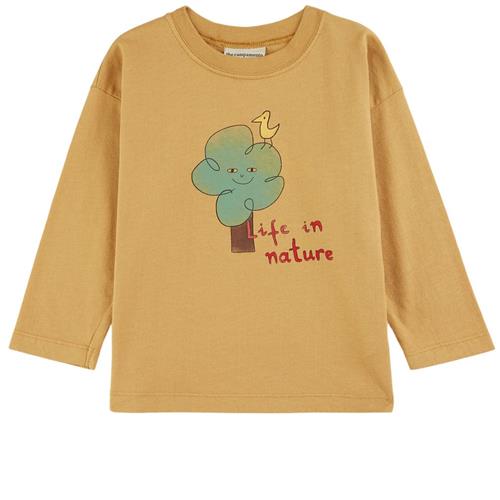 The Campamento GOTS Life in Nature T-shirt Med En Grafik Oker 1-2 Y  Gul  1-2 år  Unisex