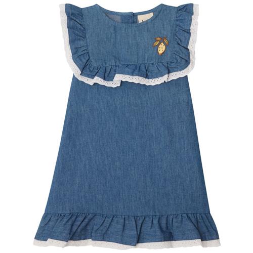 Buddy & Hope GOTS Frida Kjole Med Citronprint Cremefarvet 98/104 cm  Creme  98/104 cm  kvinde