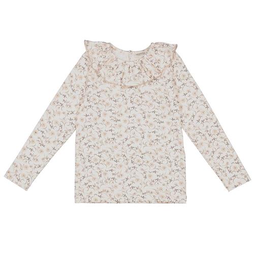 MarMar Copenhagen Talia Blomstret T-shirt Star Flower 1 Y  Creme  1 år  kvinde