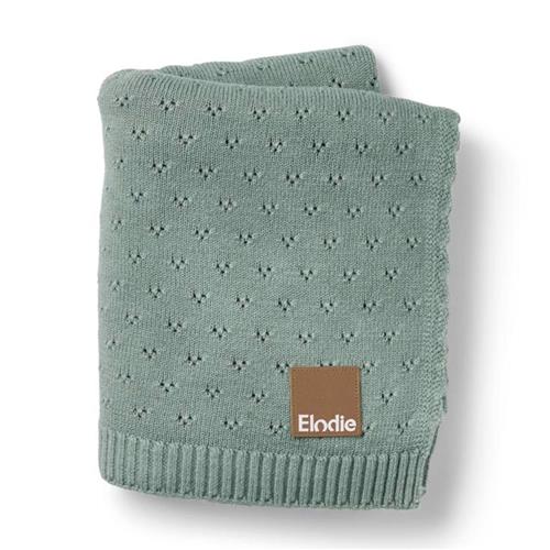 Elodie Pointelle Tæppe Pebble Green One Size      Unisex